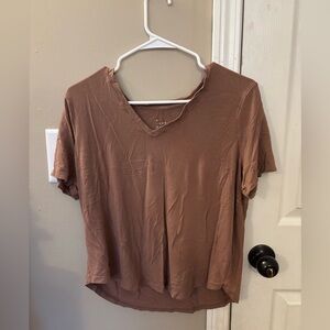 A new day V neck shirt brown